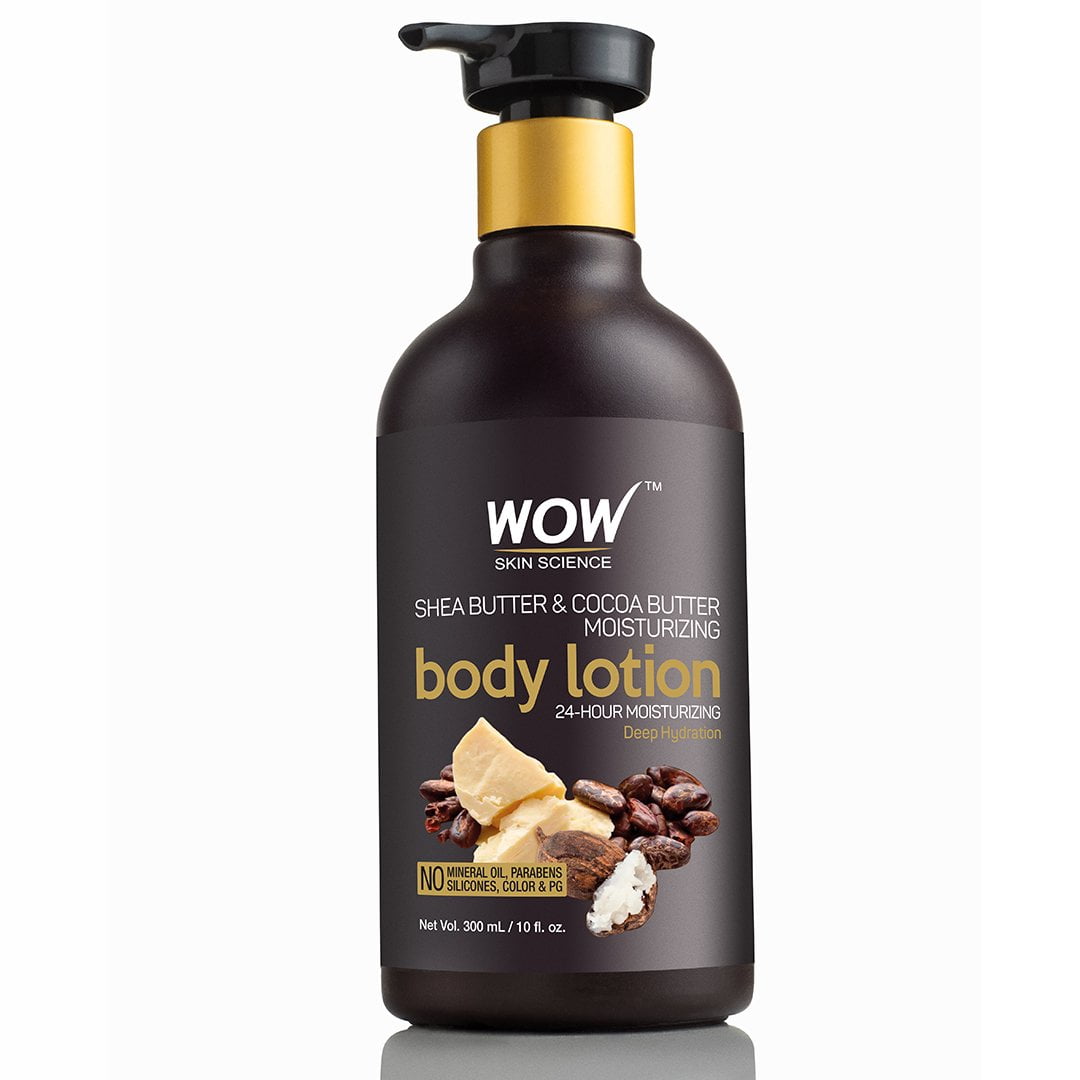 WOW Skin Science Shea & Cocoa Butter Moisturizing BodyLotion (Deep Hydration) - Daily Skin