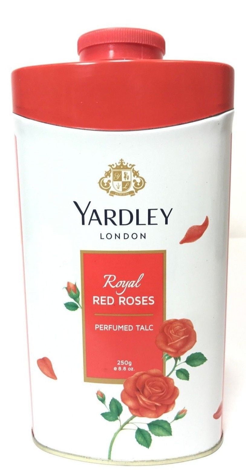 Yardley London Perfumed Talc Red Roses Talcum Body Powder 8.8 Oz (250 G)