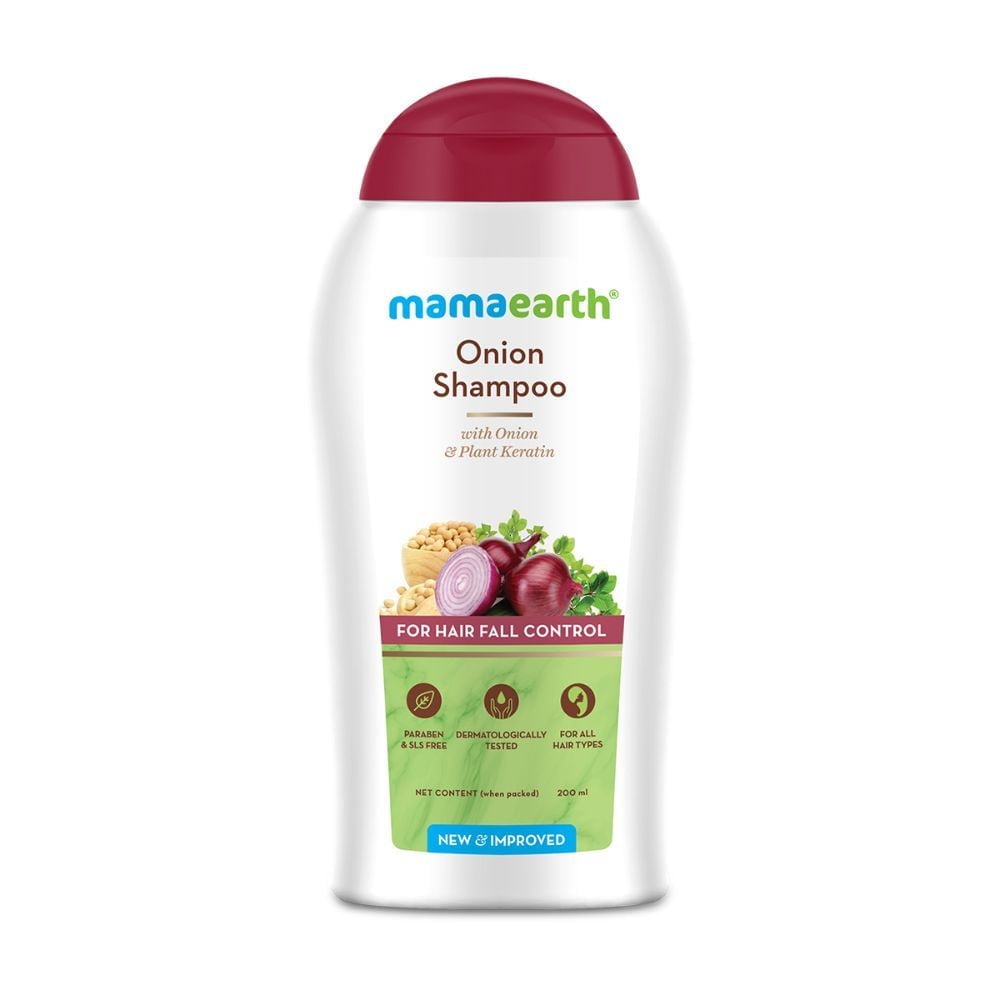 Mamaearth Onion Shampoo With Onion & Plant Keratin(200ml)