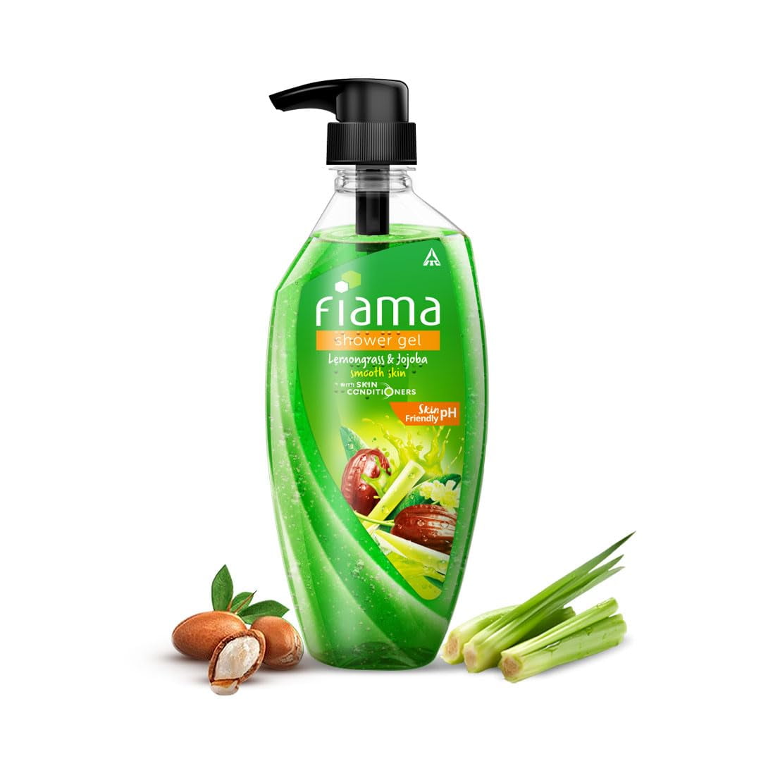 Fiama Shower Gel Lemongrass & Jojoba BodyWash With Skin Conditioners For Smooth Skin, 500m