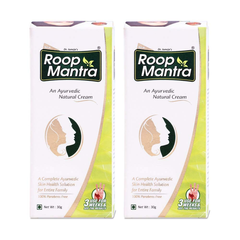 Roop Mantra Ayurvedic Fairness Face Cream 30gm (Pack of 2)