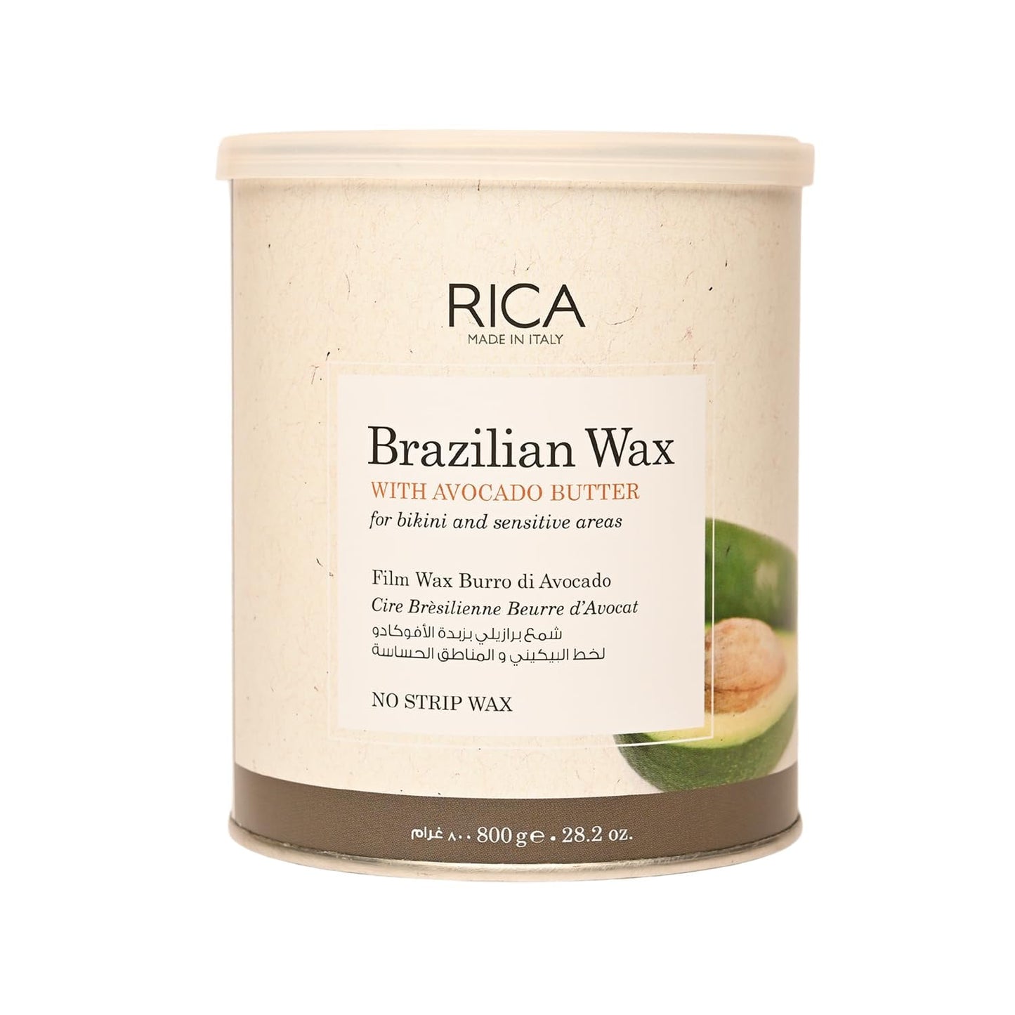 Rica Brazilian wax - 800 ML For Men & Women| Quick & Easy Tan Removal Waxing for Sensitive