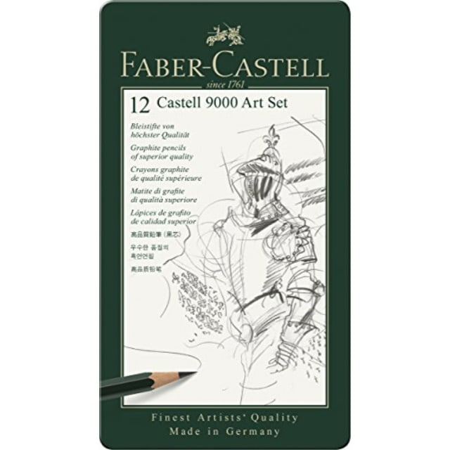 Faber-Castell 9000 Graphite Sketch Pencil Sets Art 8B - 2H set of 12