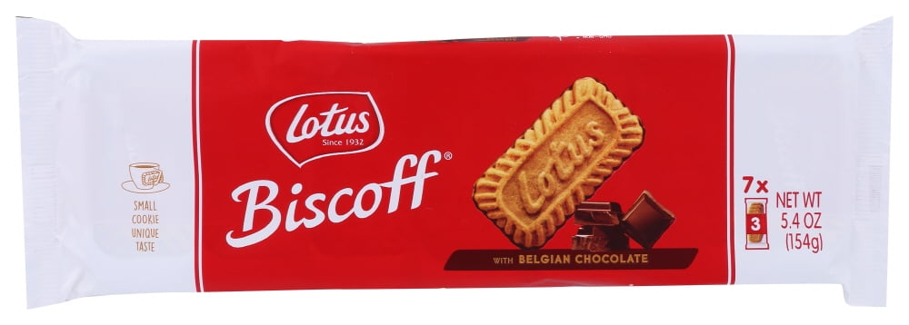 Lotus Biscoff Cookies with Belgian Chocolate - 7 x 3pks - 5.4 Ounce (Pack of 1)