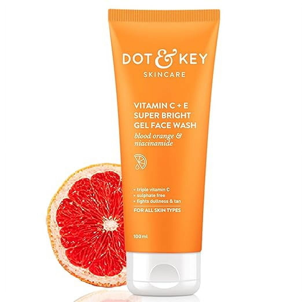 DOT & KEY Vitamin C + E Super Bright Gel FaceWash For Glowing And Brightening Skin 100 ML