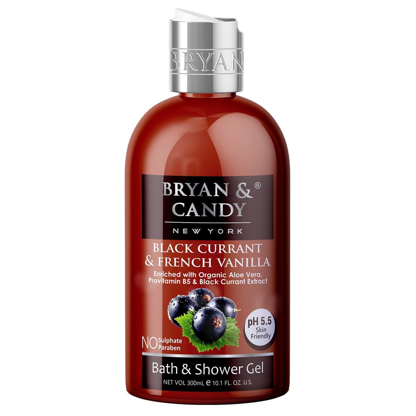 Bryan & Candy Black Currant And French Vanilla Shower Gel (300Ml) With Aloe Vera And Essen
