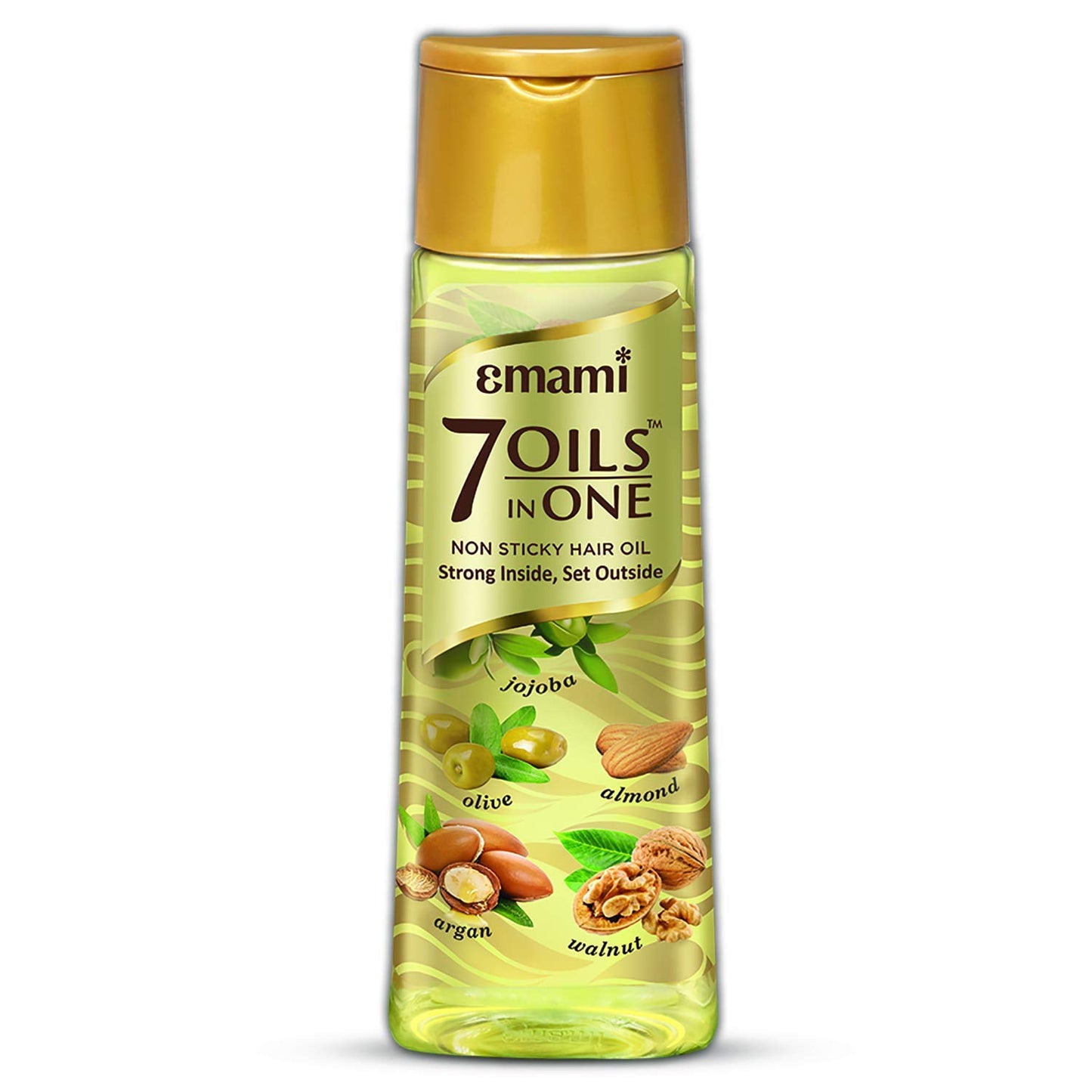 Emami 7 Oils In One Non Sticky and Non Greasy HairOil, Free of Sulphates, Parabens and Che