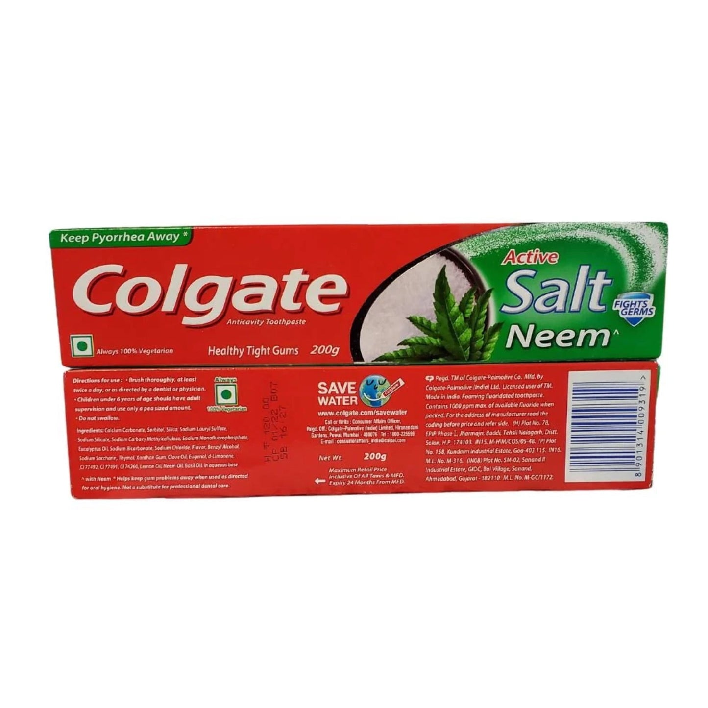 Colgate Active Salt Neem Anticavity Toothpaste 200g (Pack of 3)