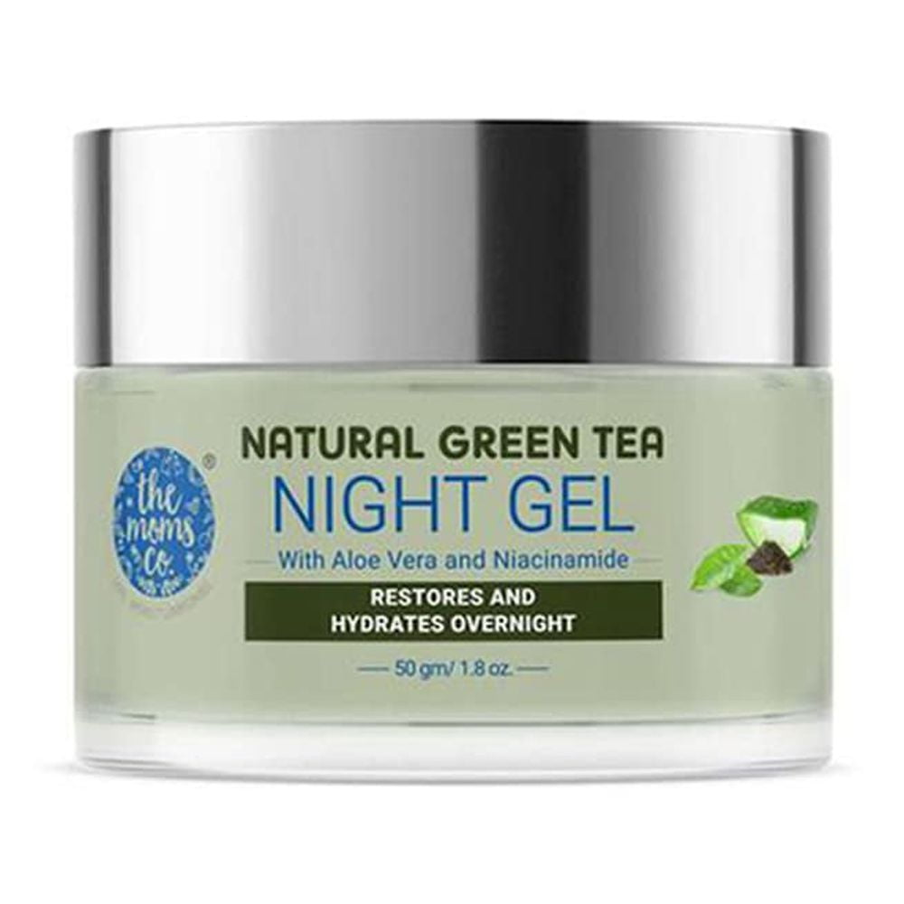 The Moms Co. Natural Green Tea Night Gel L Light Weight L Hydrating L Controls Sebum L Fig