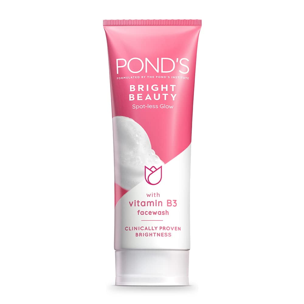 POND'S Bright Beauty Spot-less Glow FaceWash With Vitamins, Removes Dead Skin Cells & Dark