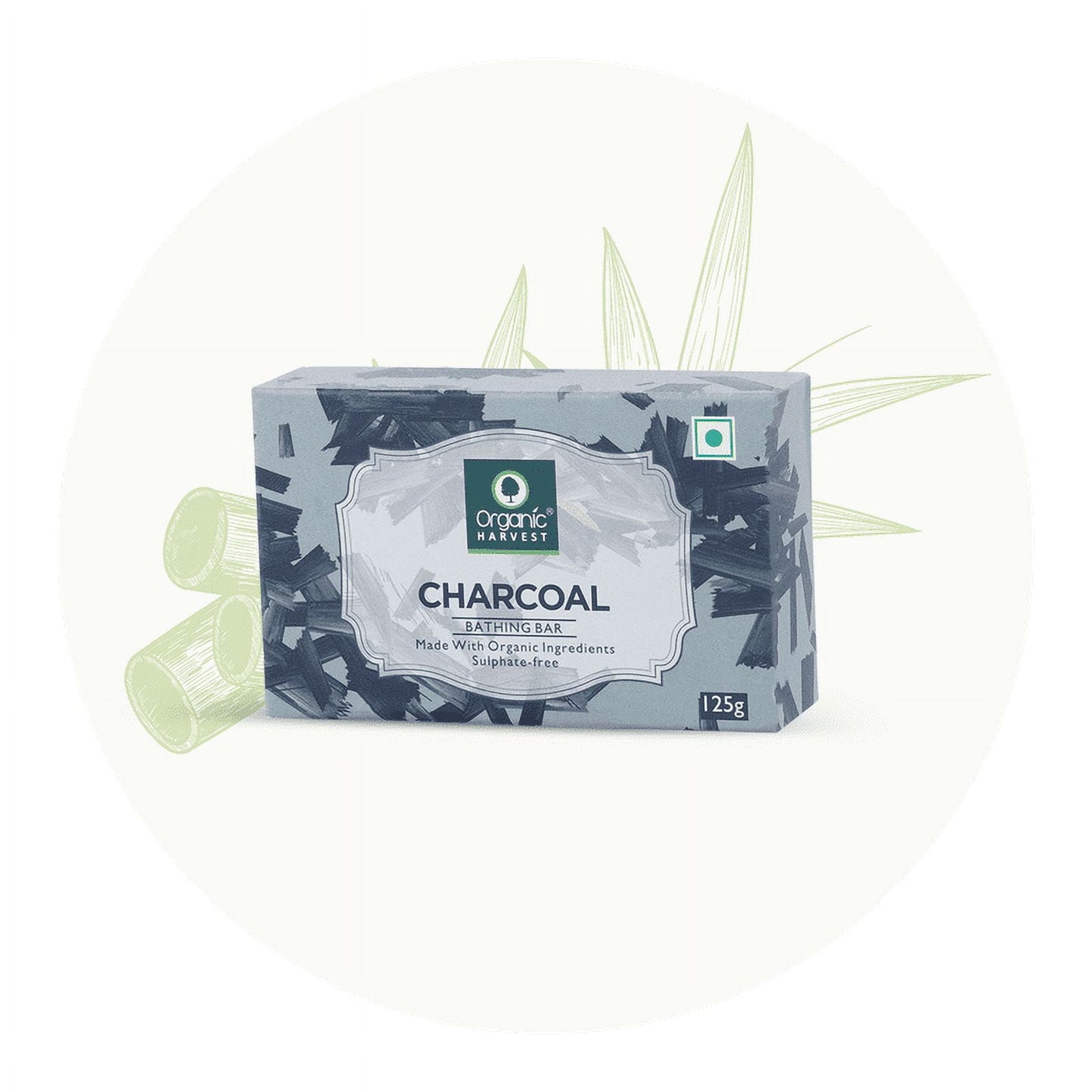 Organic Harvest Charcoal Bathing Bar, 125g