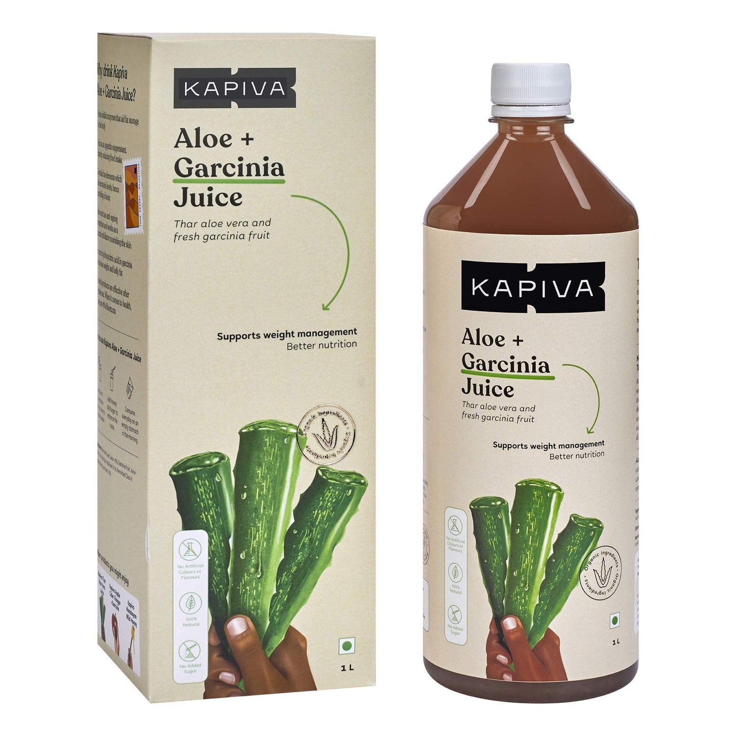 Kapiva Aloe Vera + Garcinia Juice | Garcinia Cambogia For Weight Management And Detox | No