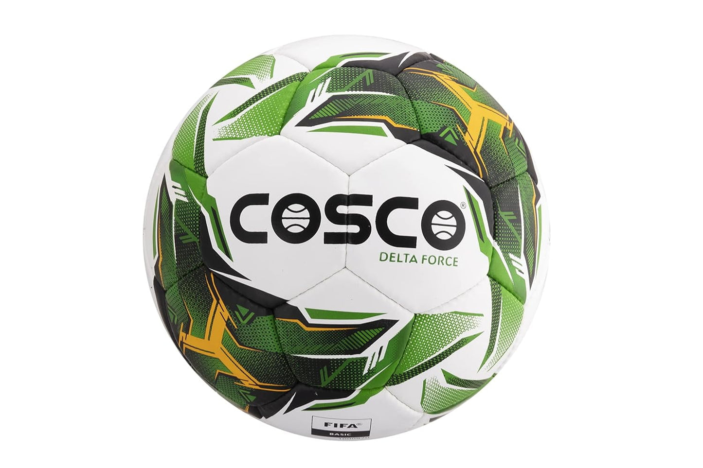 Cosco Delta Force Cosco Football Size 5 | Colour Green & White | Durable High Quality, Syn