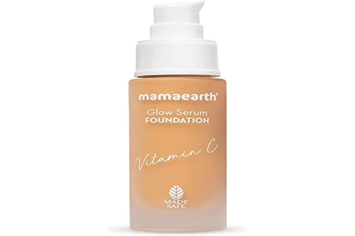 Mamaearth Glow Serum Foundation, Medium Coverage, Matte Finish, With Vitamin C & Turmeric