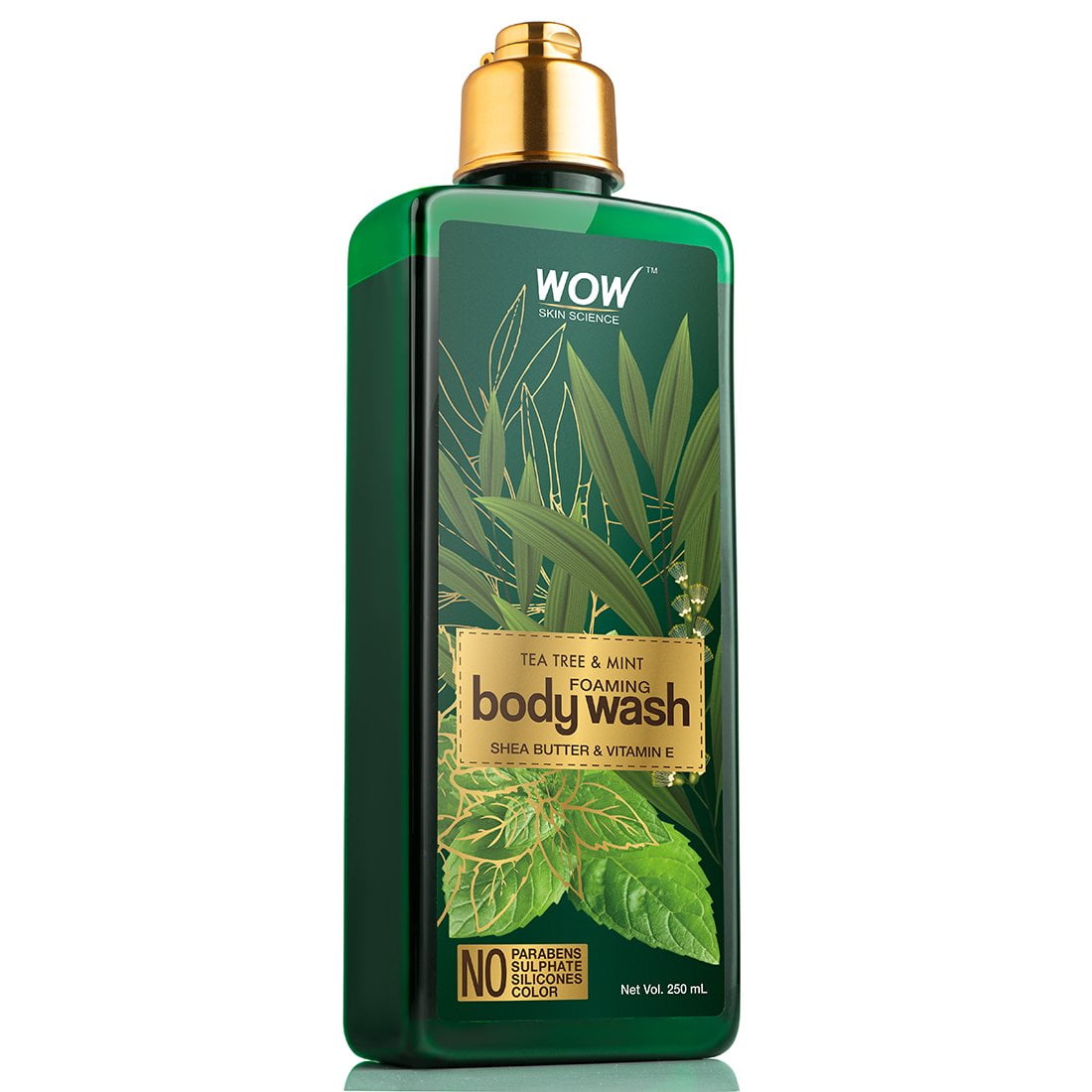 WOW Skin Science Tea Tree & Mint Foaming BodyWash - 250 mL