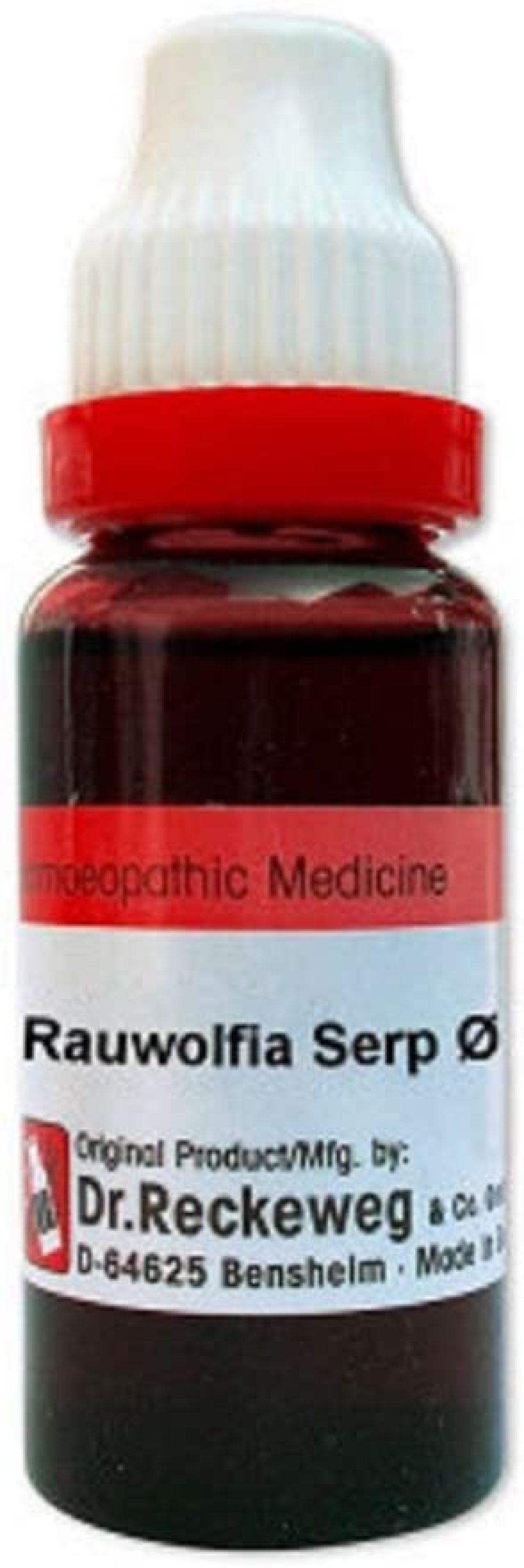 Dr. Reckeweg Homeopathy Rauwolfia Serpentina Mother Tincture Q (20 ML) by USAMALL