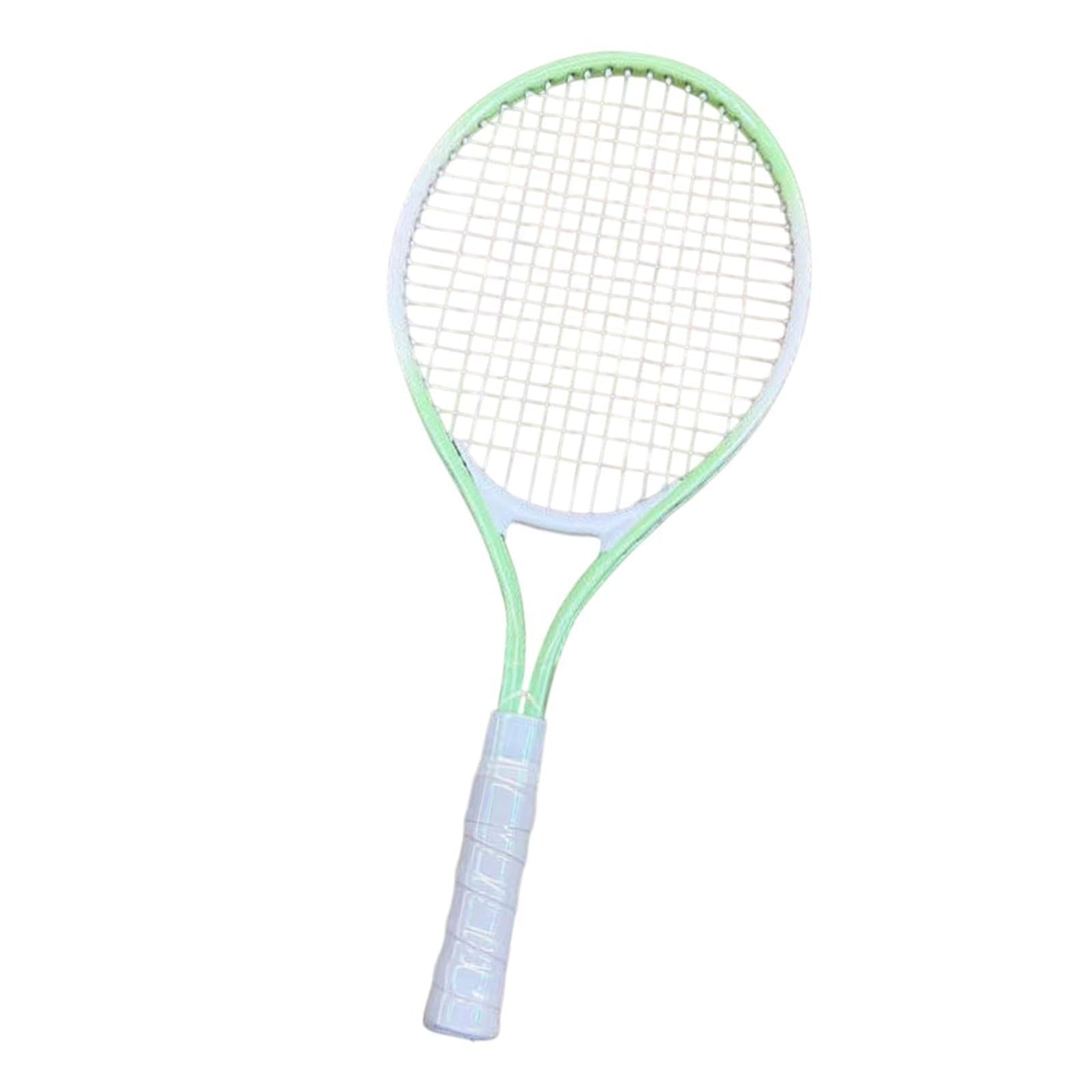 Vsenkes Tennis Racket Nonslip Grip High Strength Nylon Strings for Park Beach Garden Green