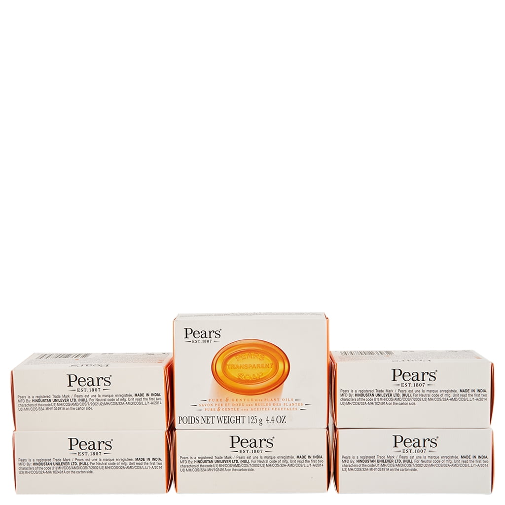 Pears Transparent Soap Gentle Care 6 Ct 4.4 oz