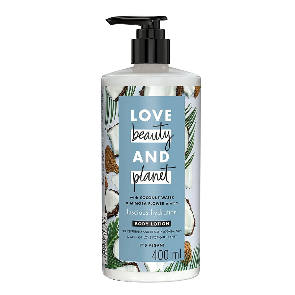 Love Beauty & Planet Coconut Water and Mimosa Flower Aroma Luscious Hydration BodyLotion,