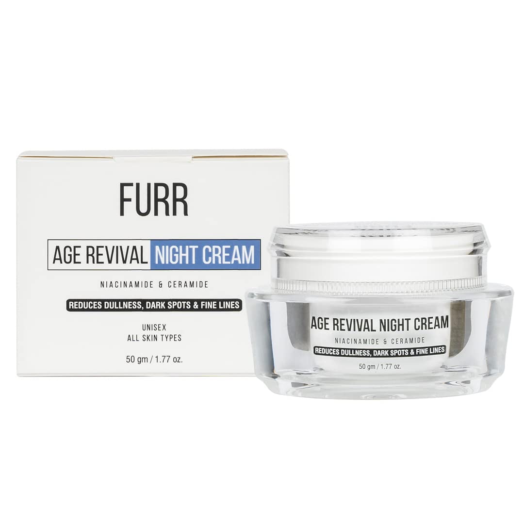 FURR Age Revival NightCream | Reduces Dark Spots, Dullness, Wrinkles & Fine Lines | Niacin