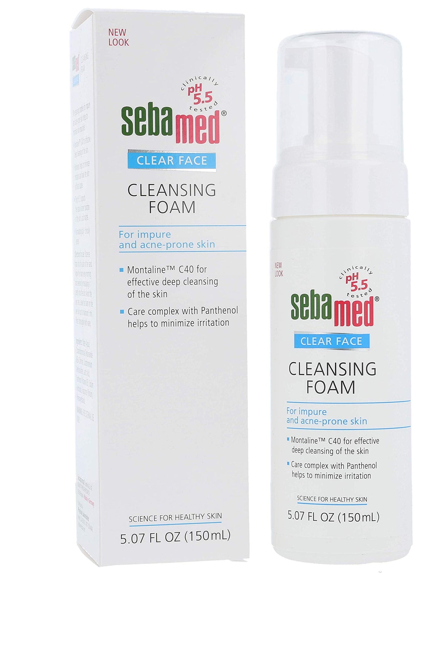 Sebamed Clear Face Cleansing Foam Ph 5.5 For Acne Prone Skin Gentle Deep Pore Cleanser Wit