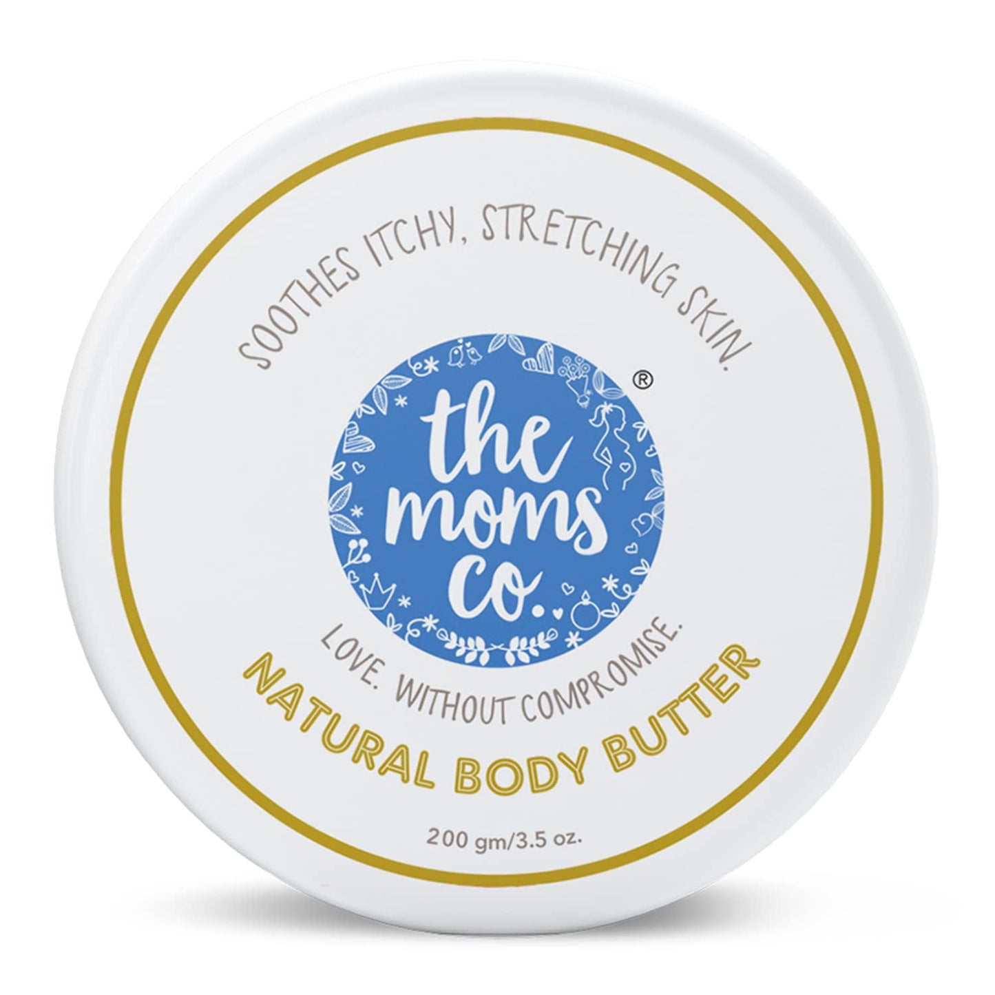 The Moms Co. Natural Body Butter for Women | 24 Hours Moisturization with Shea & Cocoa But