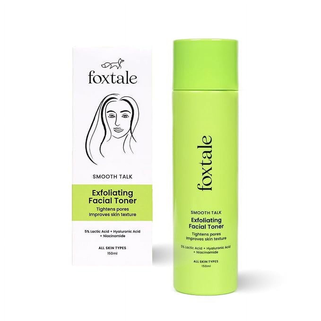 Foxtale Exfoliating Face Toner with 5% Lactic Acid for Pore Tightening & Gentle Exfoliatio