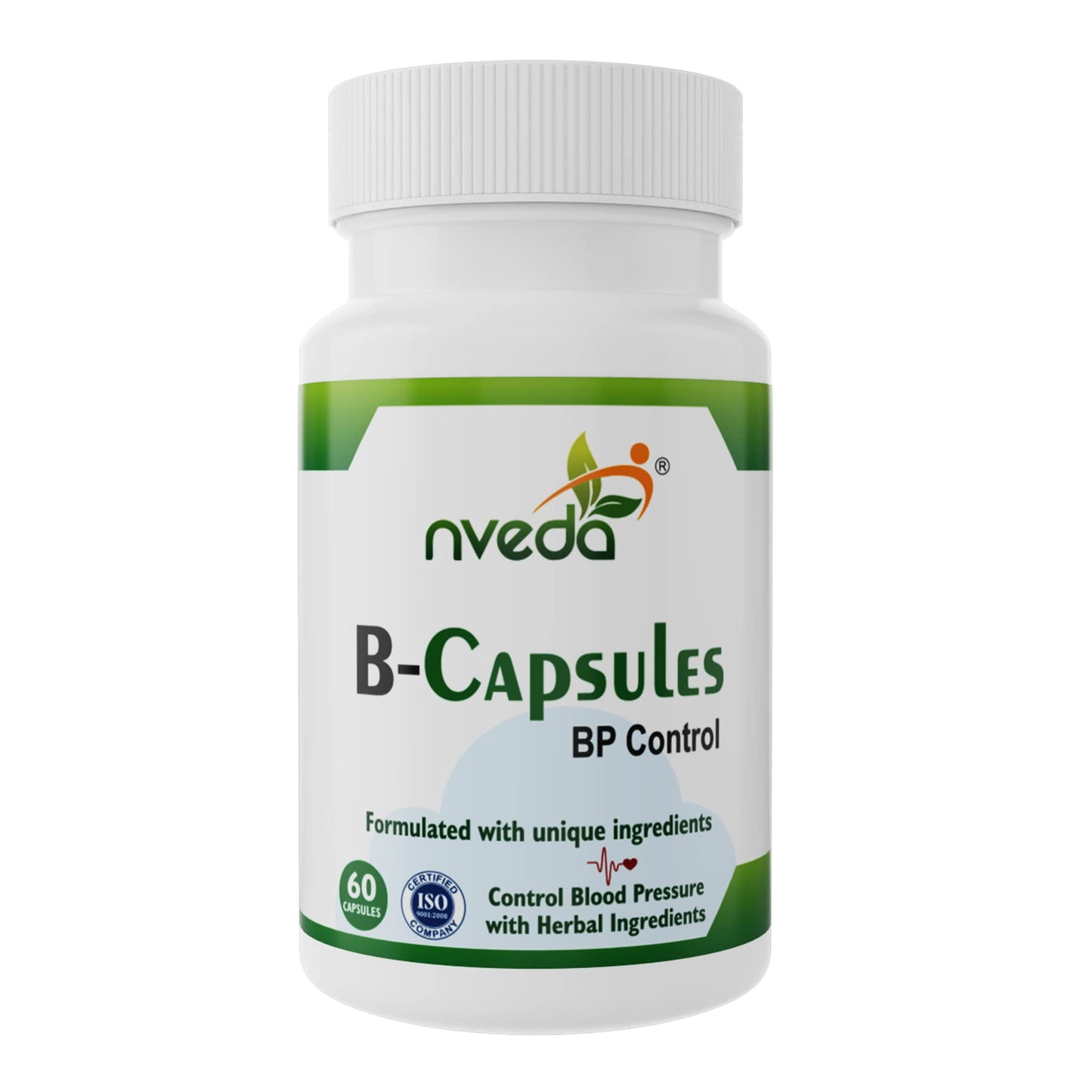 Nveda Bp Control For Blood Pressure (60 Capsules) Ayurvedic Formulation