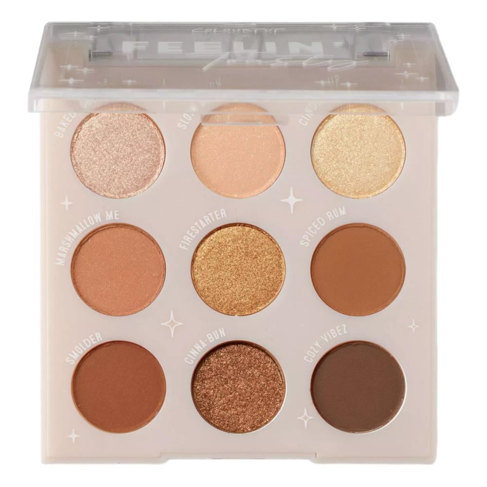 ColourPop Pressed Powder Eyeshadow Makeup Palette in Feelin' Toasty, 0.3oz