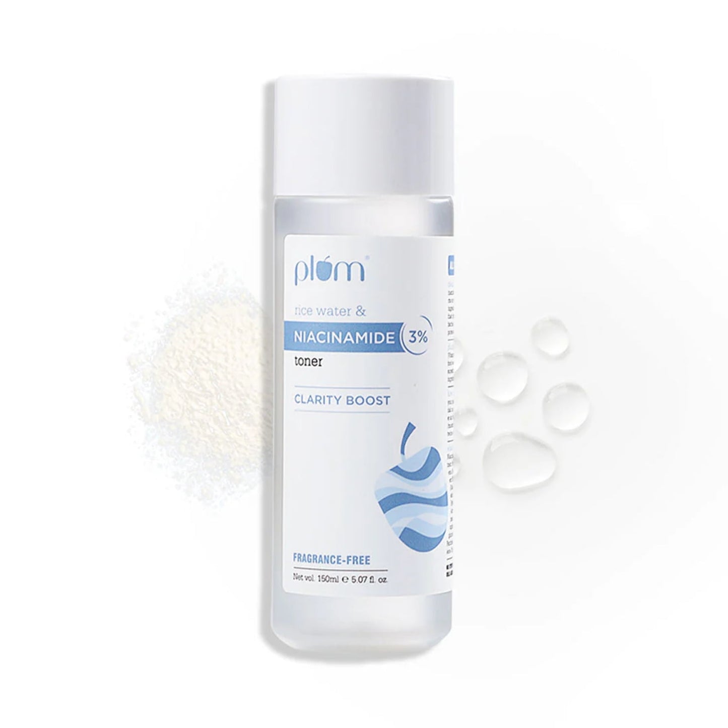 Plum 3% Niacinamide Toner with Rice Water Vitamin B3 with Japanese Fermented Rice Water Ba