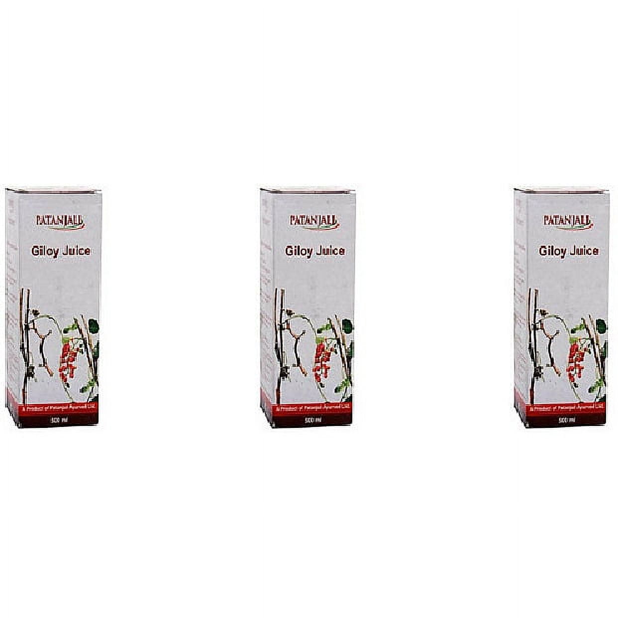 Pack Of 3 - Patanjali Giloy Juice - 500 Ml (17.63 Fl Oz)