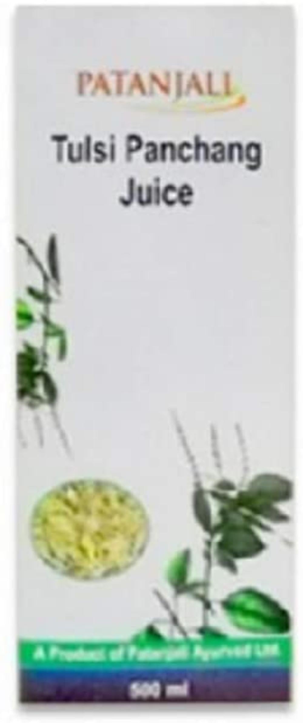 Patanjali Tulsi Panchang Juice 500 ml, Helpful In Normal Fever Empowers Body Immune System