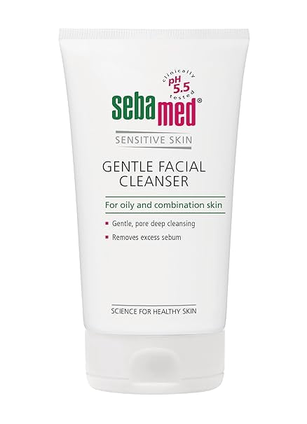 Sebamed gentle facial cleanser for oily & combination skin | pH5.5 | Daily FaceWash for ac