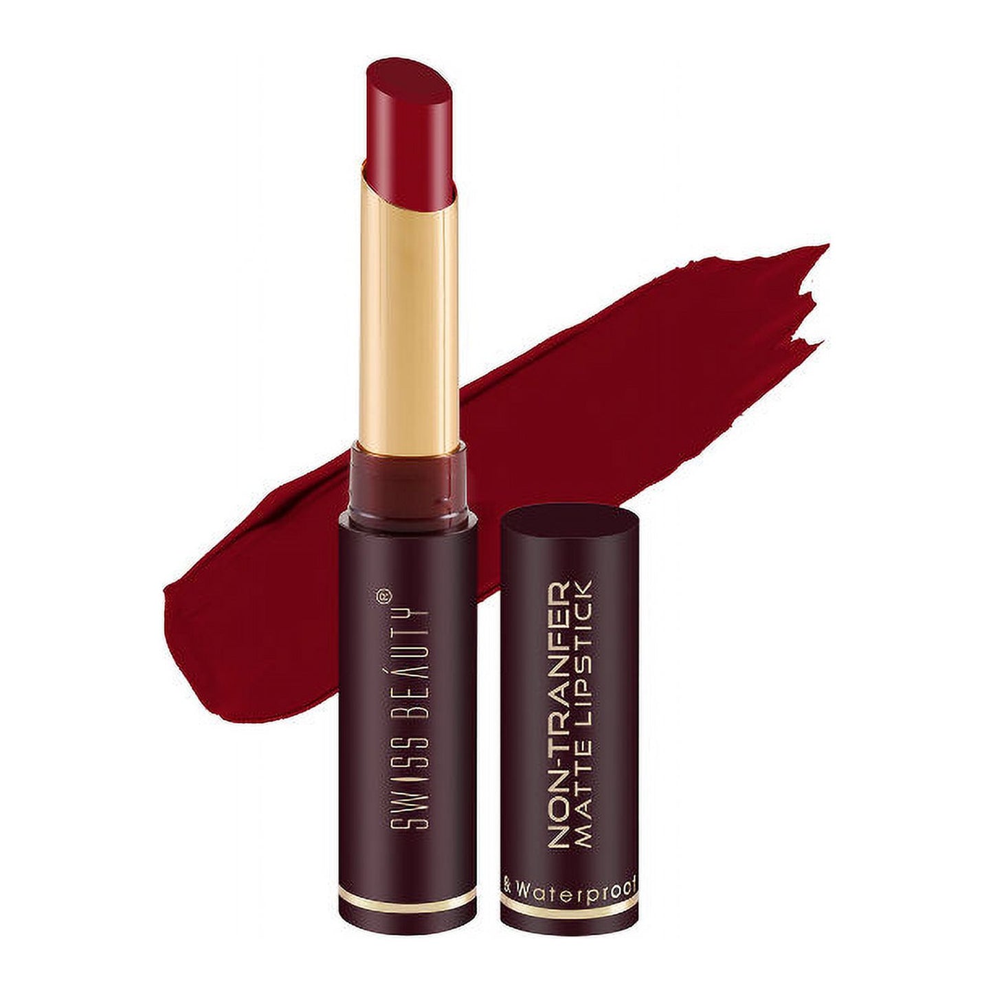 Swiss Beauty Non-Transfer Matte Lipstick - 1 Siren In Scarlet