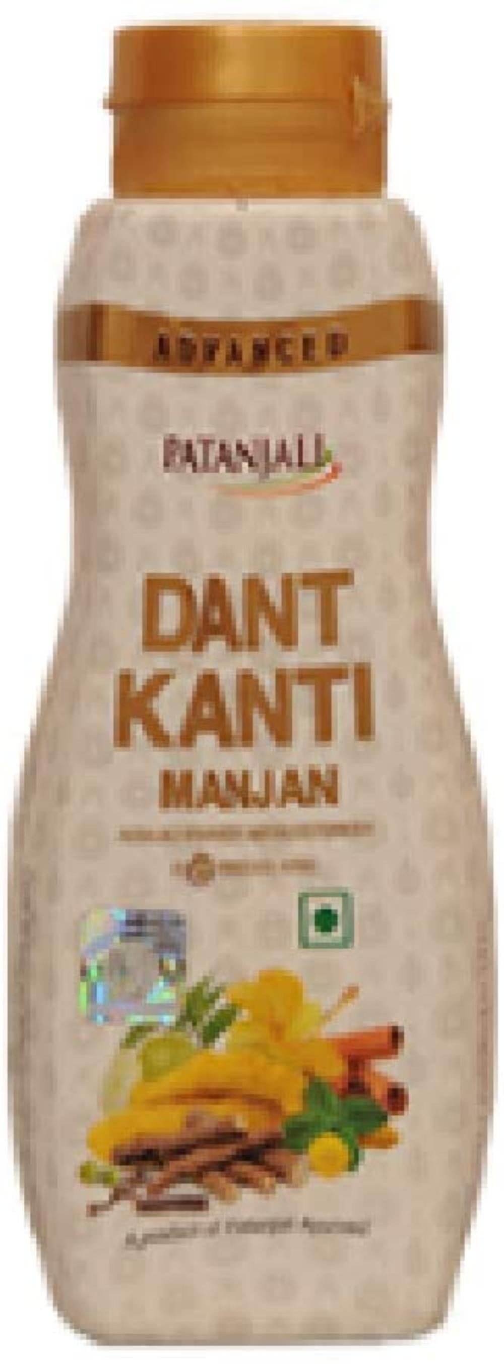 Patanjali Advance Dant Kanti Manjan, 100g, Whitens teeth fights germs, decay and bad odour