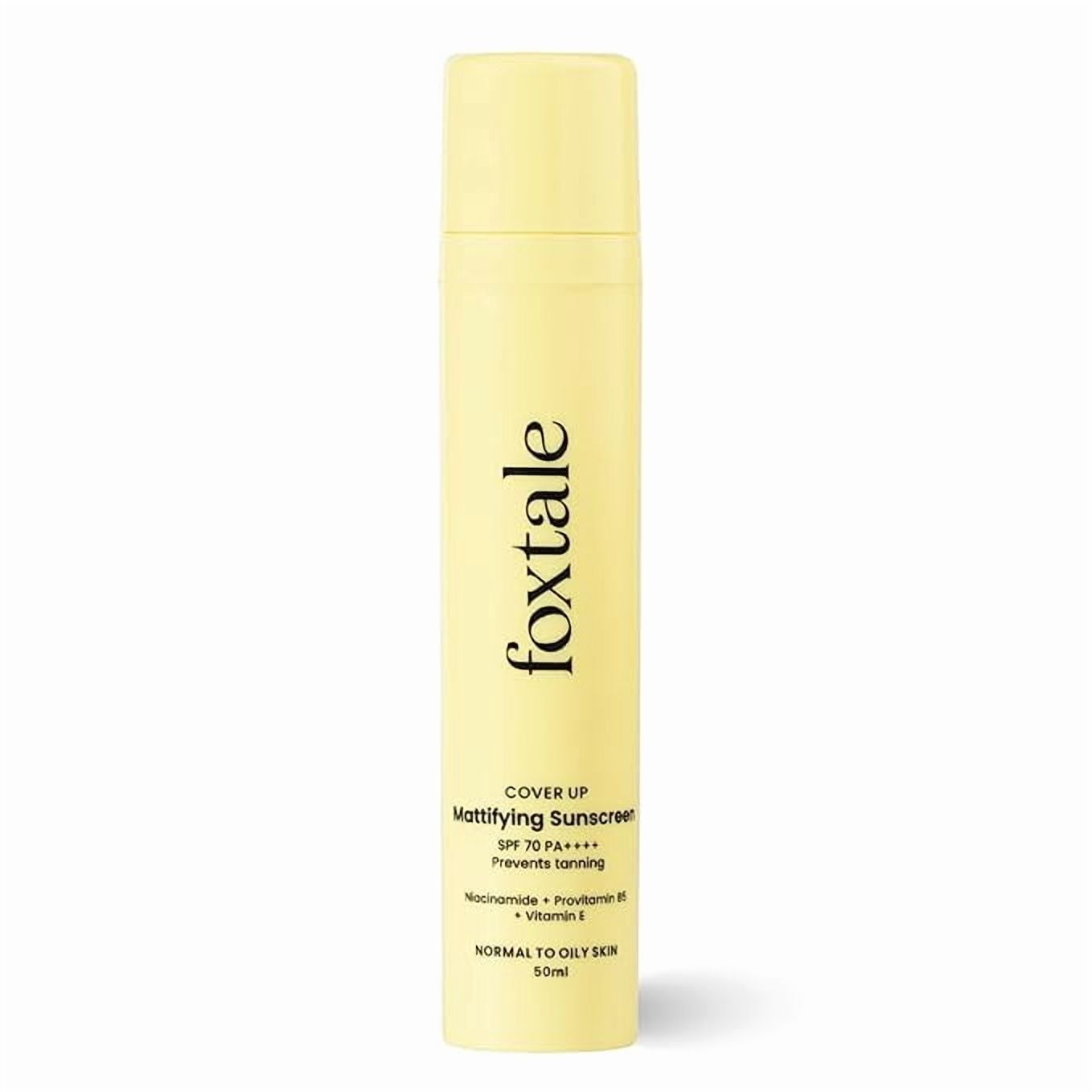 Foxtale Niacinamide Matte Sunscreen SPF 70+ PA++++ | No White Cast | Non Greasy | Prevents