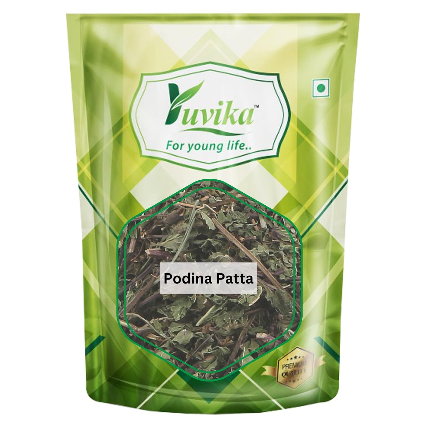 Yuvika Podina Patta - Pudina - Mentha Arvensis Linn - Mint Leaves (100 Grams)