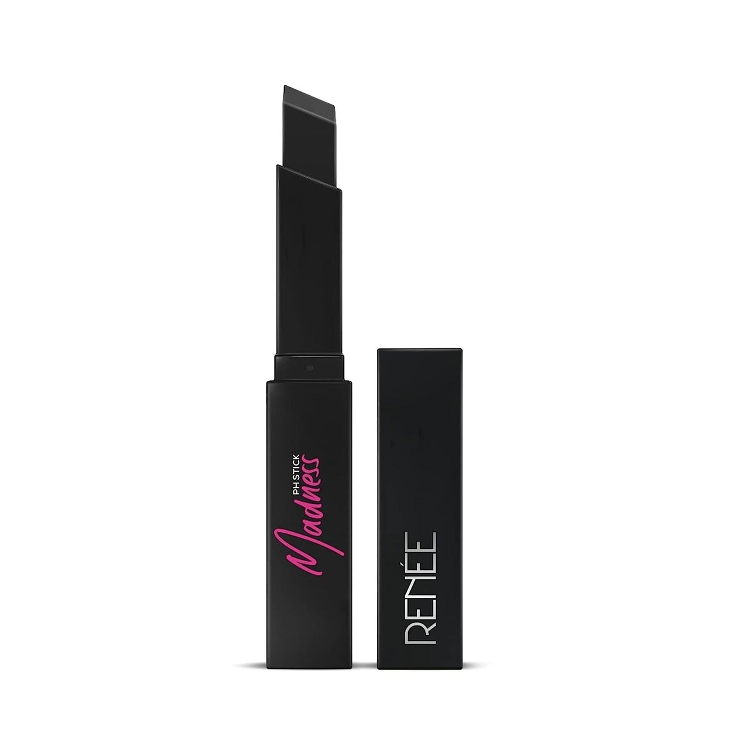 RENEE Madness Ph Lipstick 3gm - Black Lipstick With Glossy Pink Payoff - Long Lasting Nour