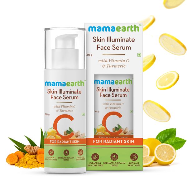 Mamaearth Skin Illuminate FaceSerum: Turmeric & Vitamin C, 30