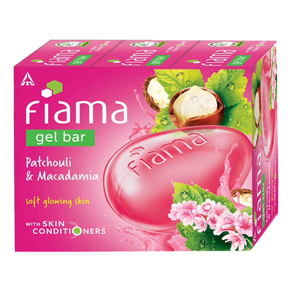 Fiama Gel Bar Patchouli And Macadamia For Soft Glowing Skin, With Skin Conditioners, 125G