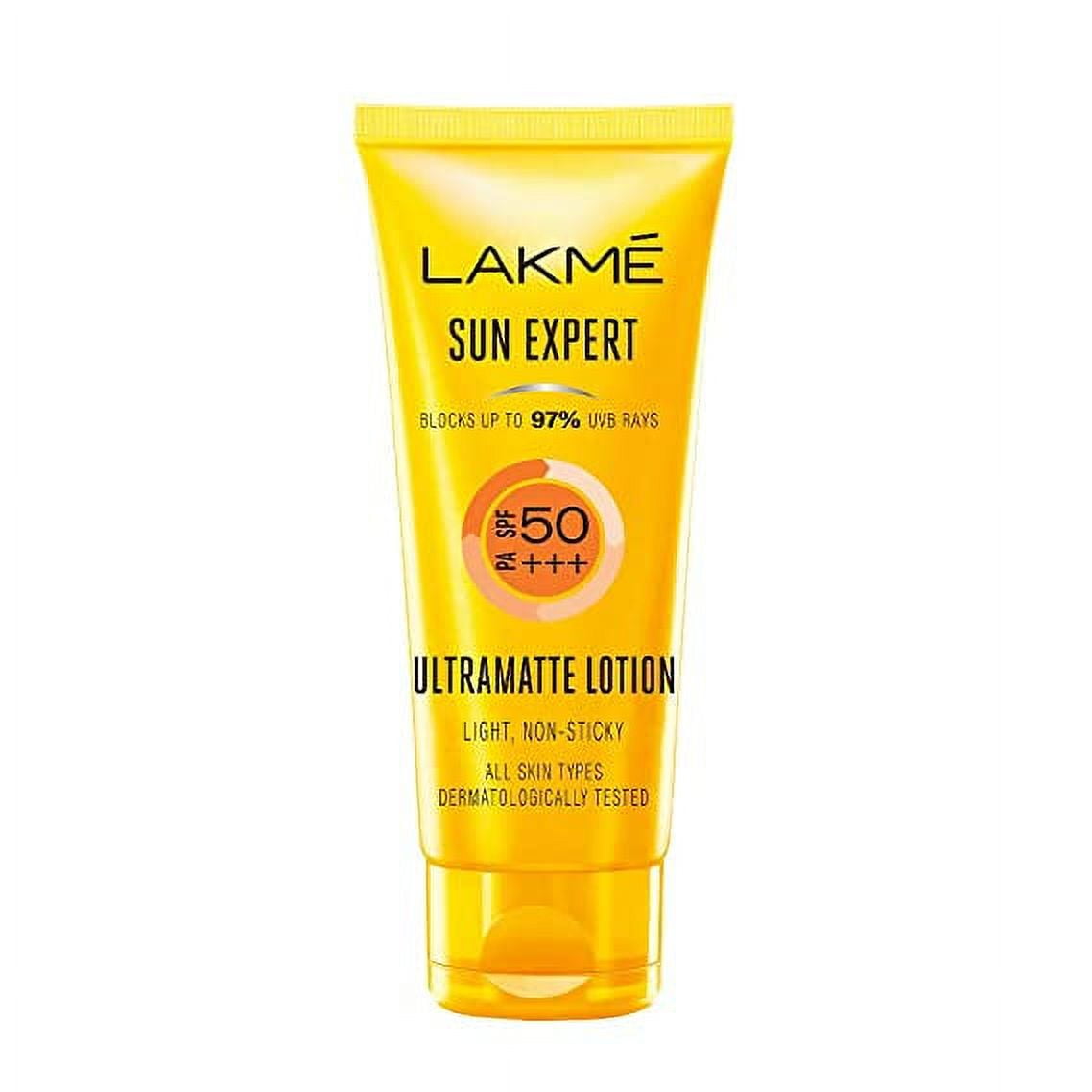 Lakme Sun Expert SPF 50 PA++ Ultra Matte Lotion Sunscreen, Blocks Upto 97% Harmful Sunrays