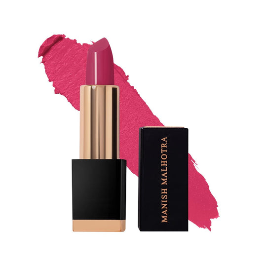 MyGlamm Manish Malhotra Soft Matte Lipstick - Flirty Fuchsia - 4gm | Hot Pink Shade | Long