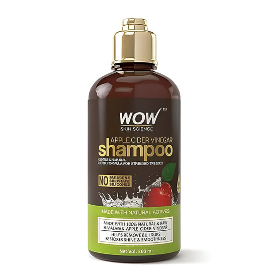 WOW Skin Science Apple Cider Vinegar Shampoo - Hair Growth Shampoo for Thinning Hair, Hair