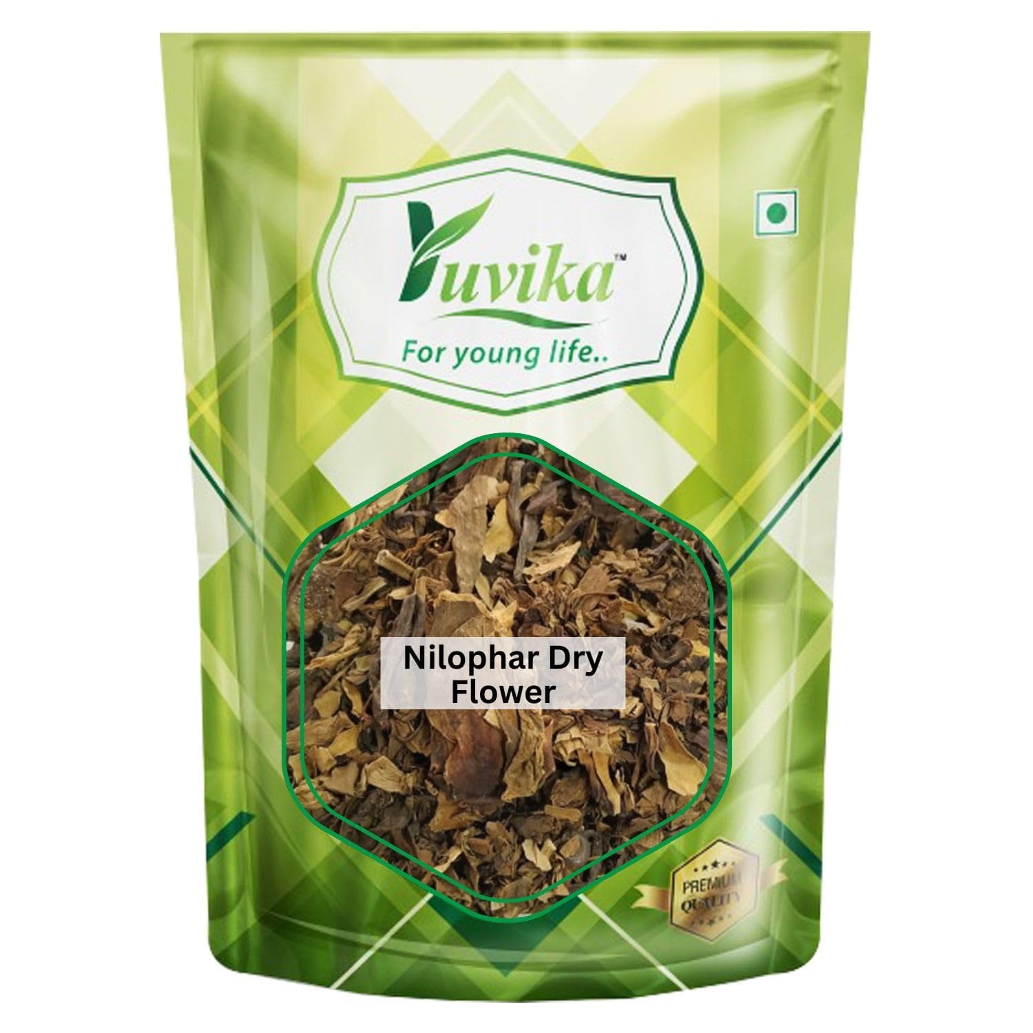 Yuvika Nilophar Dry Flower - Neelophar - Nilofer - Nymphaea Alba (400 Grams) (2 Packs Of 2