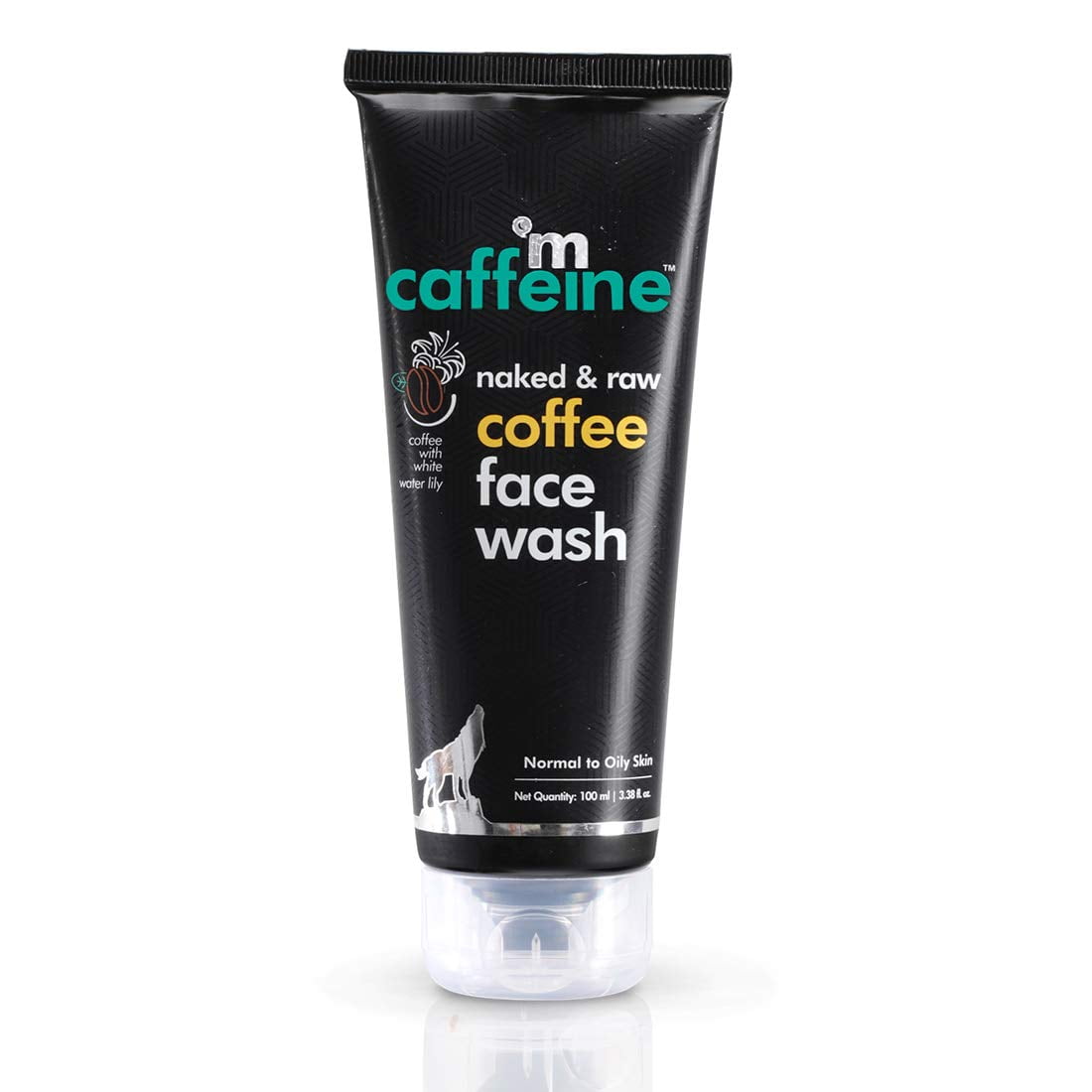 MCaffeine Naked & Raw Coffee FaceWash, 100 ml | White Water Lily | Deep Cleanser | Oily/No
