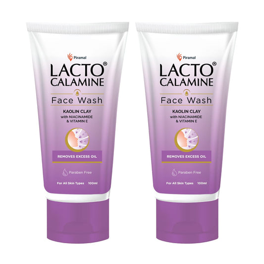 Lacto Calamine Daily FaceWash With Kaolin Clay, Niacinamide And Vitamin E For Oily Skin |