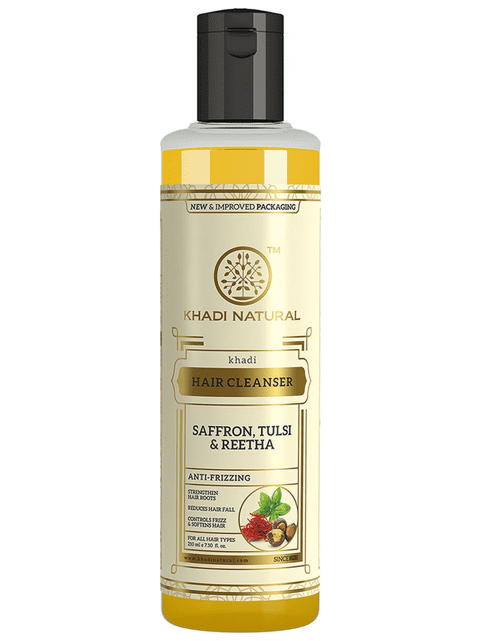 Khadi Saffrron, Tulsi and Reetha Shampoo, 210ml