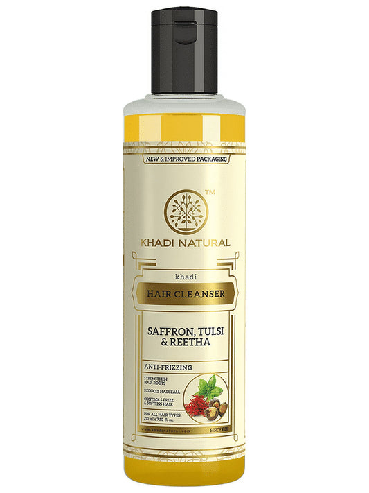 Khadi Saffrron, Tulsi and Reetha Shampoo, 210ml