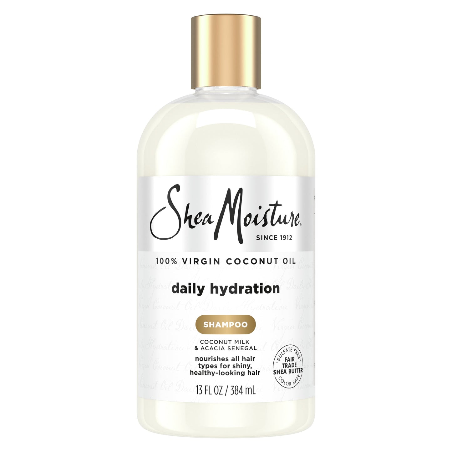 SheaMoisture Daily Hydration Shampoo for All Hair Types, Coconut, 13 fl oz