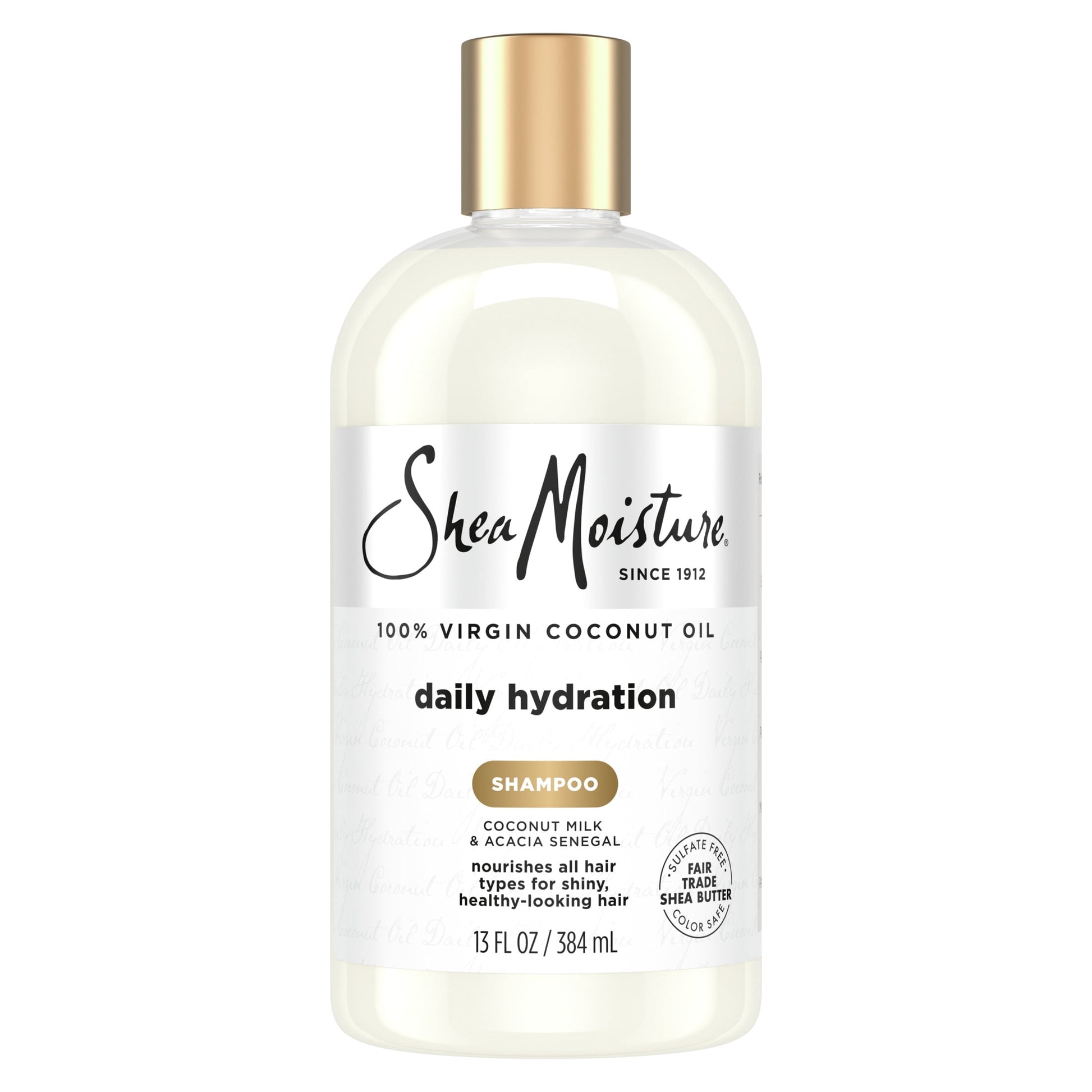 SheaMoisture Daily Hydration Shampoo for All Hair Types, Coconut, 13 fl oz